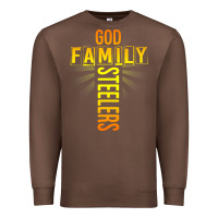 Chestnut god family steeler shirt father's day gift tee t shirt Premium Sweatshirt - DesigneFamous