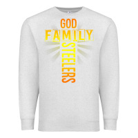 Oatmeal Heather god family steeler shirt father's day gift tee t shirt Premium Sweatshirt - DesigneFamous