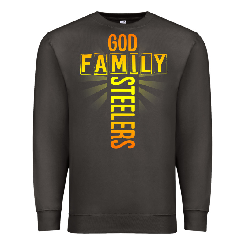 God Family Steeler Shirt Father's Day Gift Tee T Shirt Premium Sweatshirt by DesigneFamous | Teevron