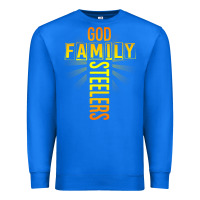 True Royal god family steeler shirt father's day gift tee t shirt Premium Sweatshirt - DesigneFamous