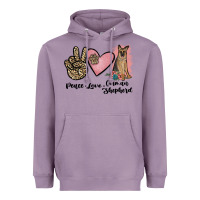 Lavender peace love german shepherd Heavyweight Hoodie - JahusDesignShop