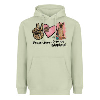 Matcha peace love german shepherd Heavyweight Hoodie - JahusDesignShop