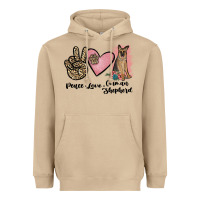 Mushroom peace love german shepherd Heavyweight Hoodie - JahusDesignShop