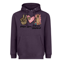 Plum peace love german shepherd Heavyweight Hoodie - JahusDesignShop