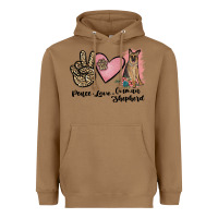 Toasted Coconut peace love german shepherd Heavyweight Hoodie - JahusDesignShop