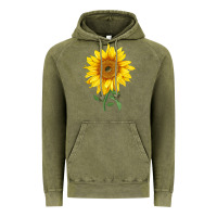 Vintage Olive Bambino Sunflower Vintage Hoodie - LillyAllenDesigns