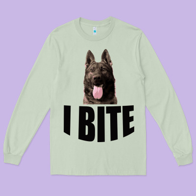 I Bite Long Sleeve Tee Designed By Bettercallsaul