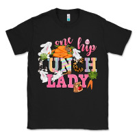 Black One hip Lunch Lady Easter Day Classic Tee - CowGirlArtShop