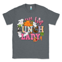 Charcoal Heather One hip Lunch Lady Easter Day Classic Tee - CowGirlArtShop