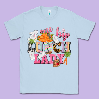 One Hip Lunch Lady Easter Day Classic Tee Designed By Cowgirlartshop