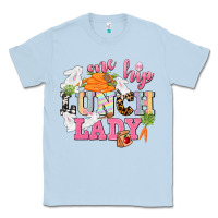 Dusty Blue One hip Lunch Lady Easter Day Classic Tee - CowGirlArtShop