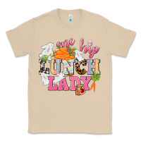 Mushroom One hip Lunch Lady Easter Day Classic Tee - CowGirlArtShop