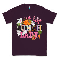 Plum One hip Lunch Lady Easter Day Classic Tee - CowGirlArtShop