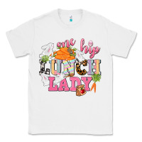 White One hip Lunch Lady Easter Day Classic Tee - CowGirlArtShop