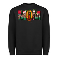 Black mexican flag our lady of guadalupe mom leopard Heavyweight Sweatshirt - JahusDesignShop