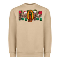 Mushroom mexican flag our lady of guadalupe mom leopard Heavyweight Sweatshirt - JahusDesignShop
