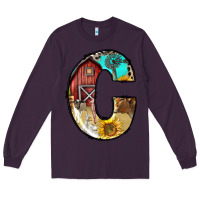 Plum farm life alphabet lowercase letters c Long Sleeve Tee - BundleAndBundleShop