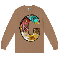 Toasted Coconut farm life alphabet lowercase letters c Long Sleeve Tee - BundleAndBundleShop