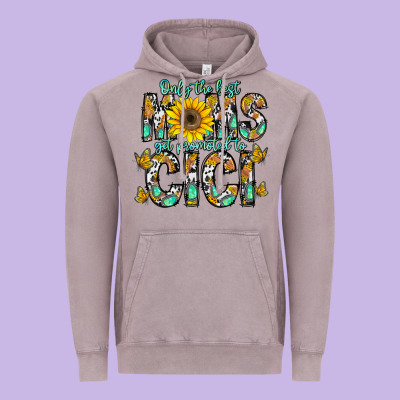 Only The Best Moms Get Promoted To Cici Vintage Hoodie Designed By Cowhidedigitalart