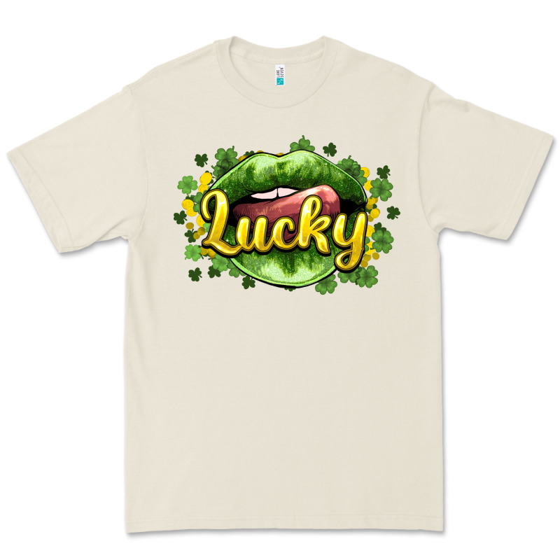St. Patrick's Day Lips Lucky Premium Tee by HowdyJamesFarm | Teevron