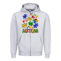 Heather Grey autism Zipper Hoodie - JahusDesignShop
