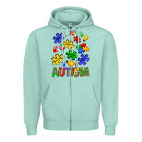 Seafoam autism Zipper Hoodie - JahusDesignShop