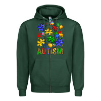 Sports Green autism Zipper Hoodie - JahusDesignShop