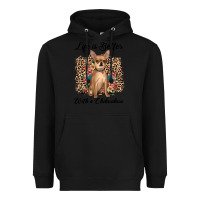 Black life is better with a chihuahua Heavyweight Hoodie - JahusDesignShop