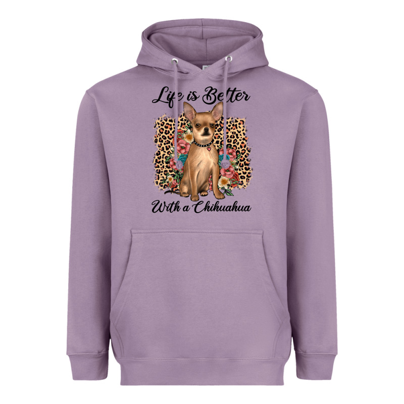 Life Is Better With A Chihuahua Heavyweight Hoodie by JahusDesignShop | Teevron