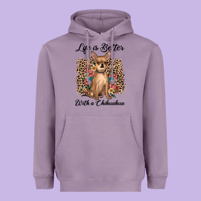 Life Is Better With A Chihuahua Heavyweight Hoodie Designed By Jahusdesignshop