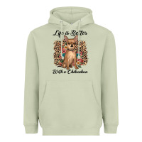 Matcha life is better with a chihuahua Heavyweight Hoodie - JahusDesignShop