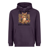 Plum life is better with a chihuahua Heavyweight Hoodie - JahusDesignShop