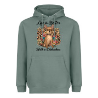 Sage life is better with a chihuahua Heavyweight Hoodie - JahusDesignShop