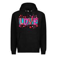 Black Love Valentine Premium Hoodie - CowhideDigitalArt