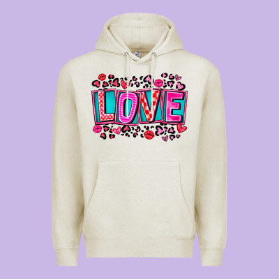 Love Valentine Premium Hoodie Designed By Cowhidedigitalart
