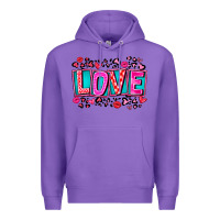 Purple Love Valentine Premium Hoodie - CowhideDigitalArt