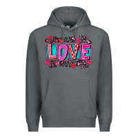 Rock Love Valentine Premium Hoodie - CowhideDigitalArt