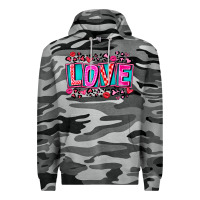 Slate Camo Love Valentine Premium Hoodie - CowhideDigitalArt
