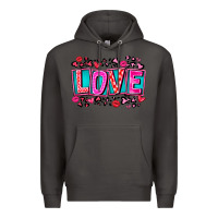 Smoke Love Valentine Premium Hoodie - CowhideDigitalArt