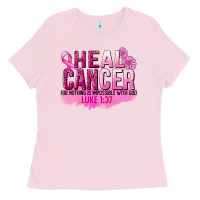 Bubblegum Pink Heal Cancer for nothing is impossible Ladies Tee - FaDigitalArtStudio