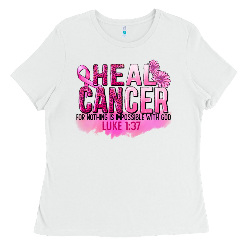 Heal Cancer For Nothing Is Impossible Ladies Tee by FaDigitalArtStudio | Teevron