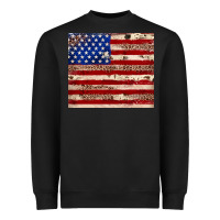 Black American flag leopard cowhide Heavyweight Sweatshirt - JahusDesignShop