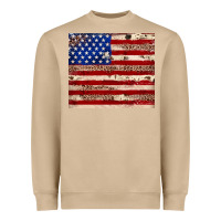Mushroom American flag leopard cowhide Heavyweight Sweatshirt - JahusDesignShop