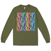 Army Green dna seamless pattern Long Sleeve Tee - BundleAndBundleShop
