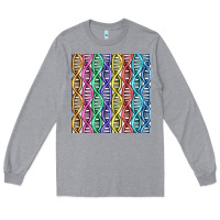 Heather Grey dna seamless pattern Long Sleeve Tee - BundleAndBundleShop