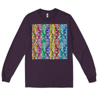 Plum dna seamless pattern Long Sleeve Tee - BundleAndBundleShop
