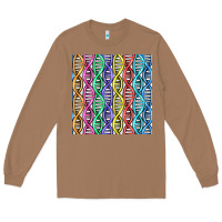 Toasted Coconut dna seamless pattern Long Sleeve Tee - BundleAndBundleShop