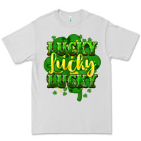 Dove Grey lucky lucky lucky clover St. Patrick's Premium Tee - HowdyJamesFarm