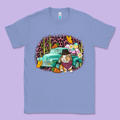 Western Rabbit Easter Day Classic Tee Designed By Cowgirlartshop
