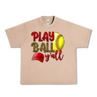 Burro Play Ball Y'all Softball Urban Heavy Tee - BundleAndBundleShop